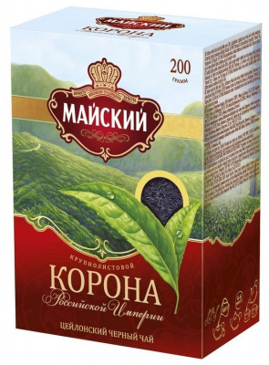 Чай Майский Корона Российской Империи черный 200г