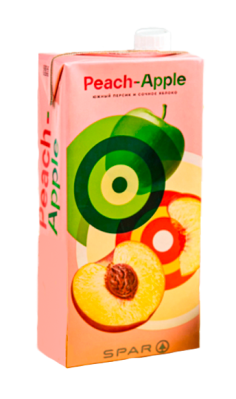 Нектар SPAR Персик/Яблоко с мякотью 2л