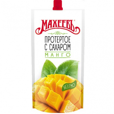 Манго протертое с сахаром Махеев 300г д/пак