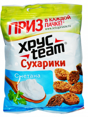 Сухарики ржаные Хрустим Сметана 40г