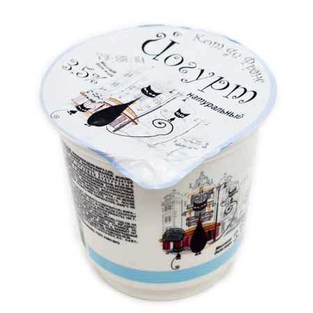 Йогурт Кот де Франс Натуральный 3,5% стакан 290г БЗМЖ