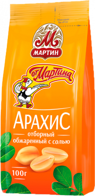 Арахис обжаренный с солью отборный от Мартина 100г