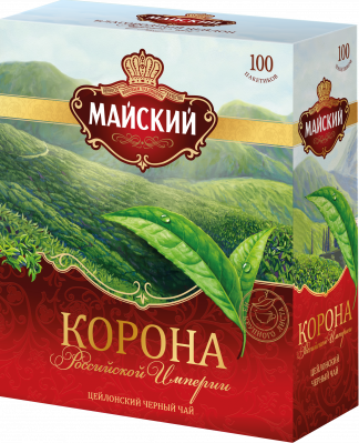 Чай Майский Корона Российской Империи черный 100пак