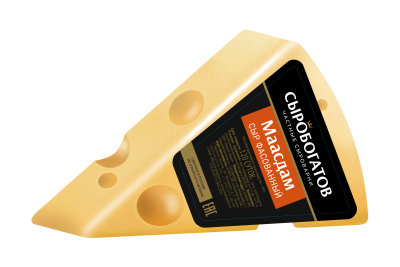 Сыр Маасдам Сыробогатов 45% сегмент 400г БЗМЖ