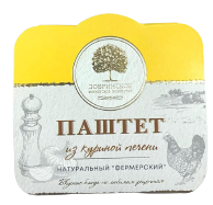 Паштет Фермерский из куриной печени Добринское ФХ 100г