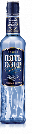 Водка Пять Озер 1л 40%