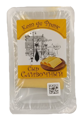Сыр Сливочный Кот де Франс 50% нарезка 150г БЗМЖ