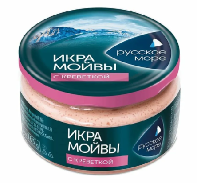 Икра мойвы с креветкой Русское море 165г