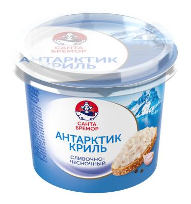 Паста Антарктик-криль сливочно-чесночный Санта Бремор 150г