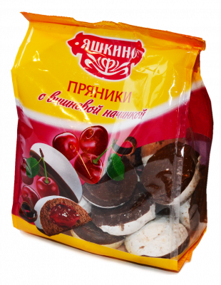 Пряники Яшкино с вишневой начинкой 350г