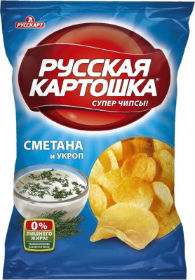 Чипсы Русская Картошка Сметана/Укроп 80г