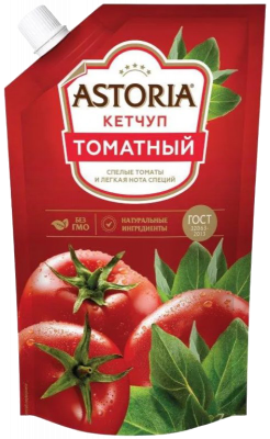Кетчуп Астория томатный 200г д/п