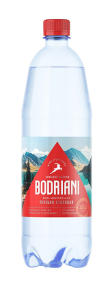Вода минеральная лечебно-столовая газированная BODRIANI 1л пл/б