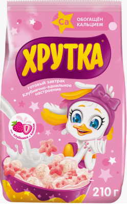 Завтрак готовый Хрутка клубнично-ванильное настроение 210г