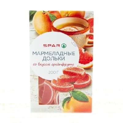 Мармелад SPAR Дольки Грейпфрут 200г