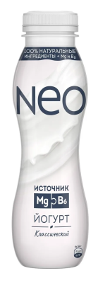 Йогурт питьевой Нео Классический 1,8% 260г БЗМЖ
