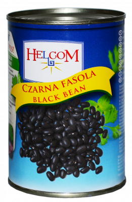 Фасоль черная консервированная Хелком 400г