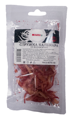 Стружка кальмара со вкусом краба SPAR 40г