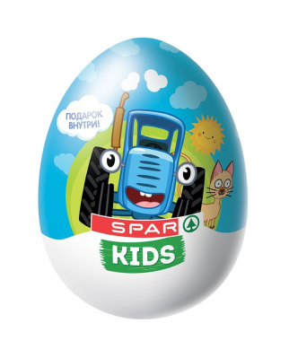 Яйцо шоколадное SPAR Kids Синий Трактор 20г