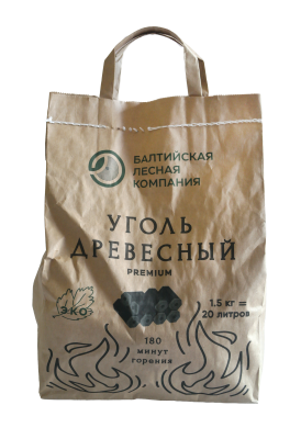 Уголь древесный Балтийская Лесная Компания 1,5 кг