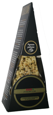 Сыр выдержанный SPAR PREMIUM Семяна конопли 45% треугольник 100г БЗМЖ