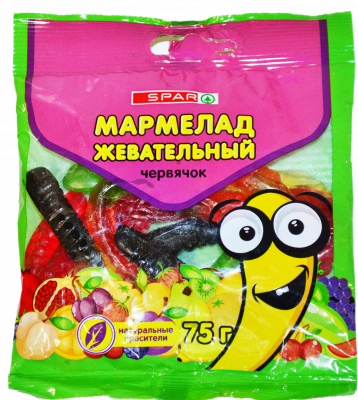 Мармелад жевательный SPAR червячок/кеды 75г