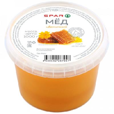 Мёд SPAR натуральный цветочный 500г пл/б