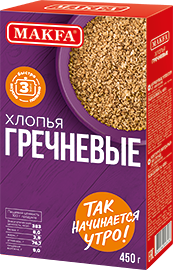 Хлопья Макфа гречневые к/к 450г
