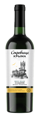 Вино Сокровища Крыма Мускат Ркацители бел сл 0,75л 9-11%