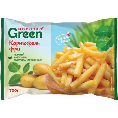 Картофель фри Морозко Green 700г