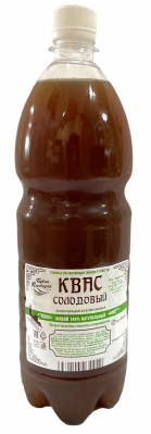 Квас Первая квасоварня Солодовый 100% 1,5л