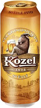 Пиво светлое Велкопоповицкий Козел 0,45л 4,0% ж/б