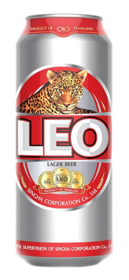 Пиво светлое Лео Лагер 0,49л 5% ж/б