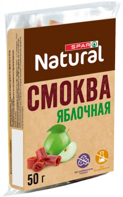 Смоква яблочная без добавления сахара SPAR Natural 50г
