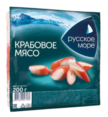 Мясо крабовое Русское море 200г