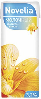 Коктейль молочный Новелия Ваниль 3,2% 200г БЗМЖ