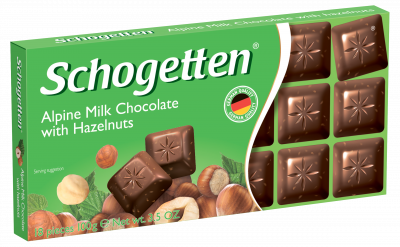 Шоколад Шогеттен молочный Альпийский с фундуком 100г