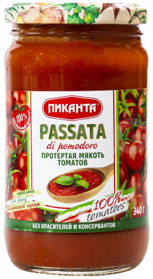 Томаты протертые из мякоти Пиканта 340г ст/б