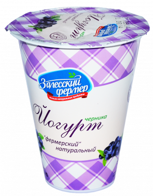 Йогурт Фермерский Черника 3,5% 300г БЗМЖ