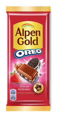 Шоколад Альпен Голд Орео Клубника 85г
