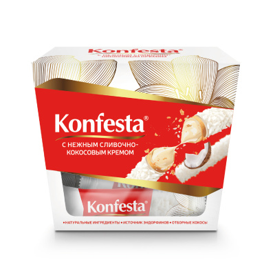 Конфеты глазированные Конфеста с Кокосовым кремом 150г