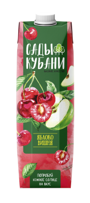 Нектар Сады Кубани вишня-яблоко  1л