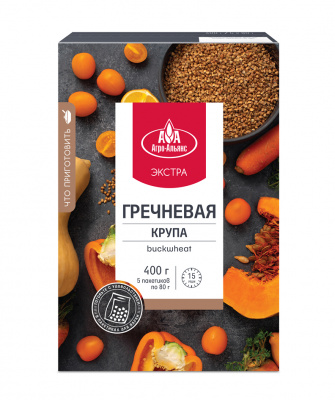 Крупа гречневая Агро-Альянс в пак/вар 5*80г