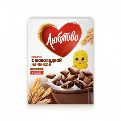Подушечки Любятово с шоколадной начинкой 220г