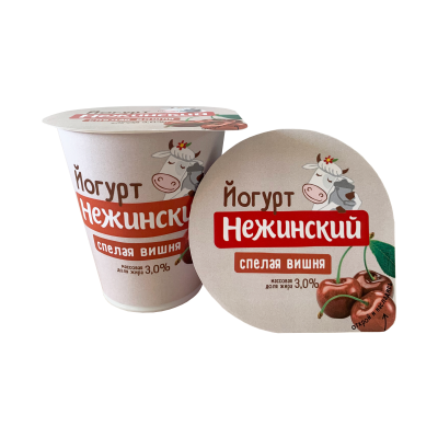 Йогурт Нежинская МФ Спелая Вишня 3% 290г БЗМЖ