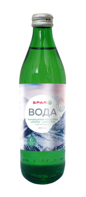 Вода минеральная лечебно-столовая №4 SPAR 0,45л ст/б