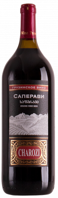 Вино Саперави Чарози кр сух 1,5л 12%