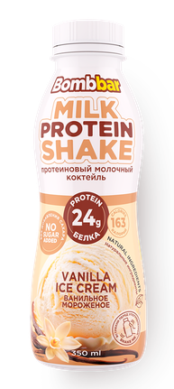 Коктейль молоч протеин Бомббар Ванильное морож 350г БЗМЖ