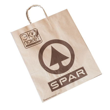 Пакет-сумка  Крафт SPAR до 3кг