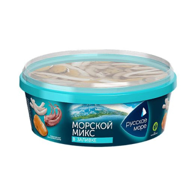 Коктейль из морепродуктов в заливке Морской микс Русское море 300г